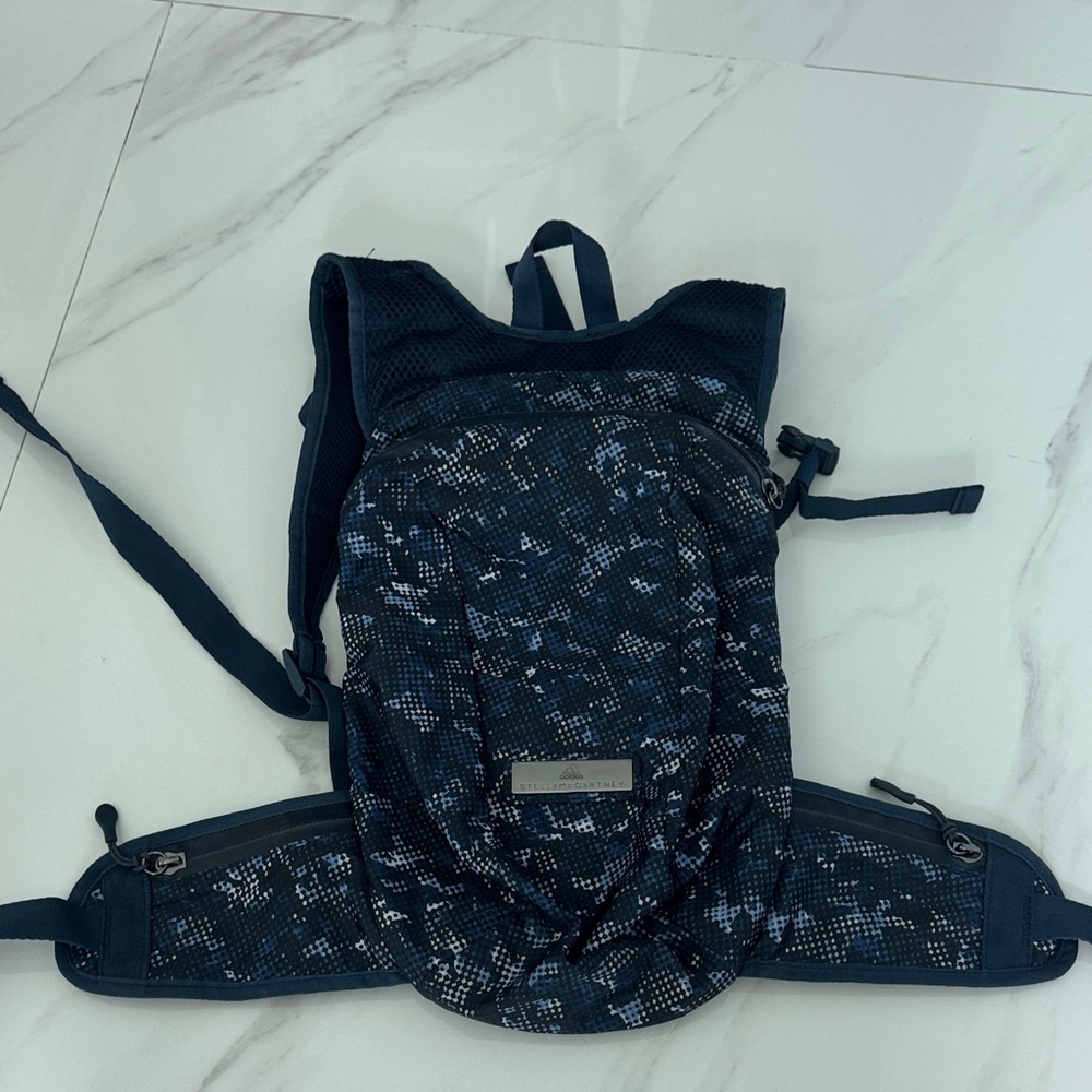 Adidas by Stella McCartney Blue and Black Backpack